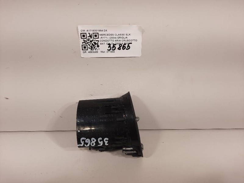 Griglia Condotto ARIA Cruscotto ANT DX A1718301554 DX Mercedes Classe SLK R171 2004
