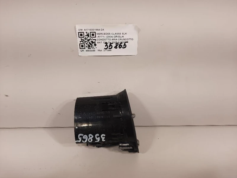 Griglia Condotto ARIA Cruscotto ANT DX A1718301554 DX Mercedes Classe SLK R171 2004