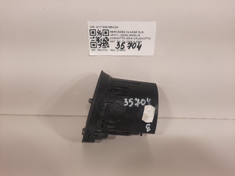 Griglia Condotto ARIA Cruscotto ANT DX A1718301554 DX Mercedes Classe SLK R171 2008