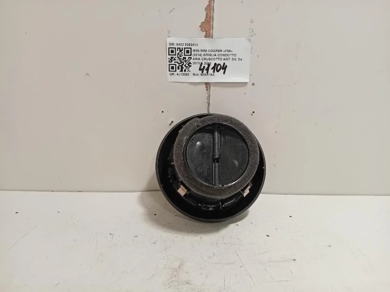 Griglia Condotto ARIA Cruscotto ANT DX 6422 9262413 Mini MINI Cooper F56 2014