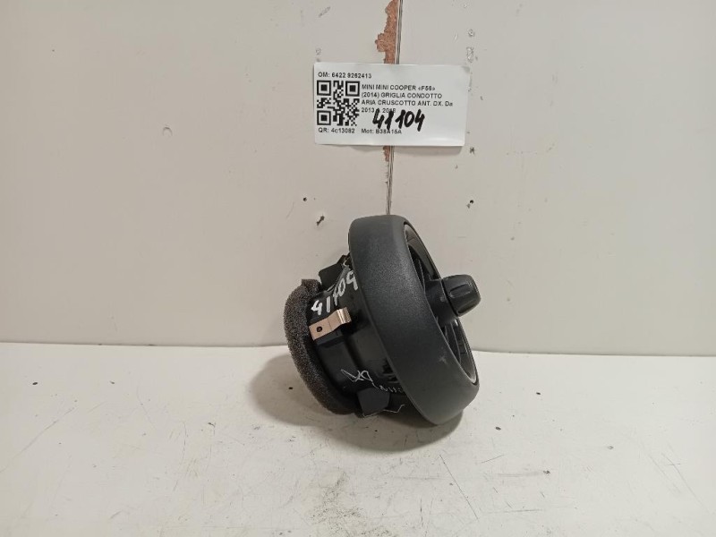 Griglia Condotto ARIA Cruscotto ANT DX 6422 9262413 Mini MINI Cooper F56 2014