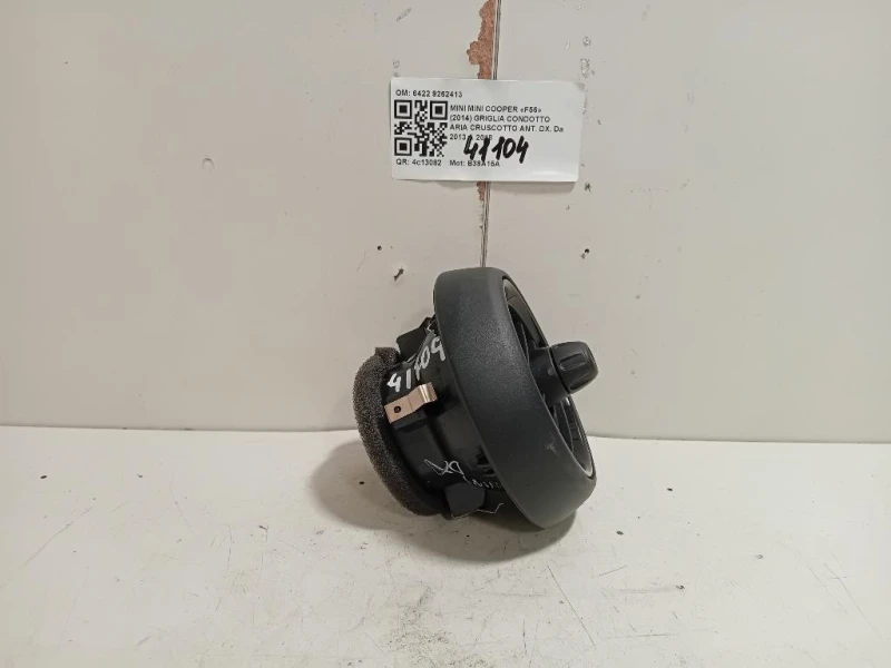 Griglia Condotto ARIA Cruscotto ANT DX 6422 9262413 Mini MINI Cooper F56 2014