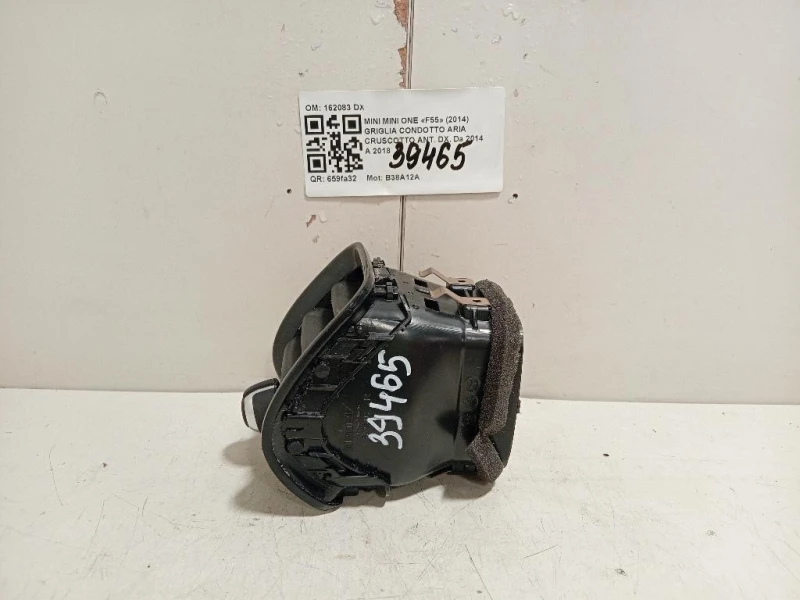 Griglia Condotto ARIA Cruscotto ANT DX 162083 DX Mini MINI ONE F55 2014