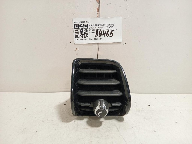 Griglia Condotto ARIA Cruscotto ANT DX 162083 DX Mini MINI ONE F55 2014