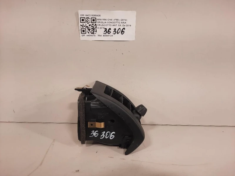 Griglia Condotto ARIA Cruscotto ANT DX 6422 9265405 Mini MINI ONE F55 2014