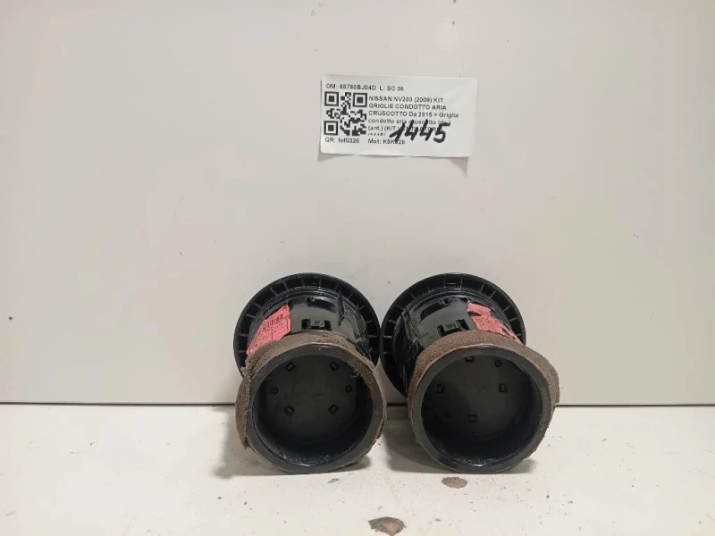 Griglia Condotto ARIA Cruscotto ANT DX 68760BJ04D Nissan Nv200 2009