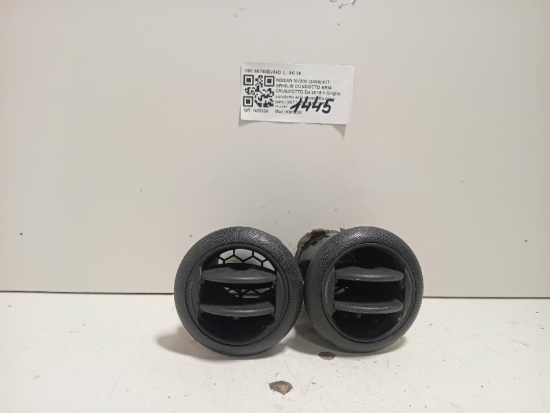 Griglia Condotto ARIA Cruscotto ANT DX 68760BJ04D Nissan Nv200 2009