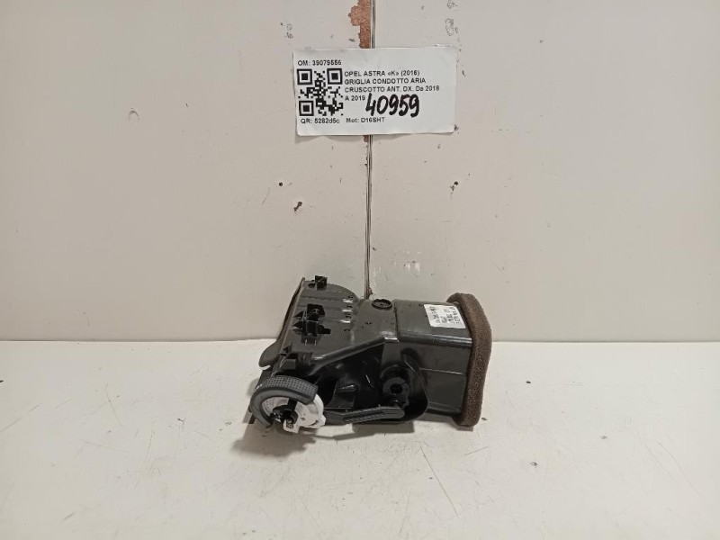Griglia Condotto ARIA Cruscotto ANT DX 39079556 Opel Astra K 2016
