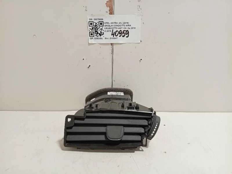 Griglia Condotto ARIA Cruscotto ANT DX 39079556 Opel Astra K 2016
