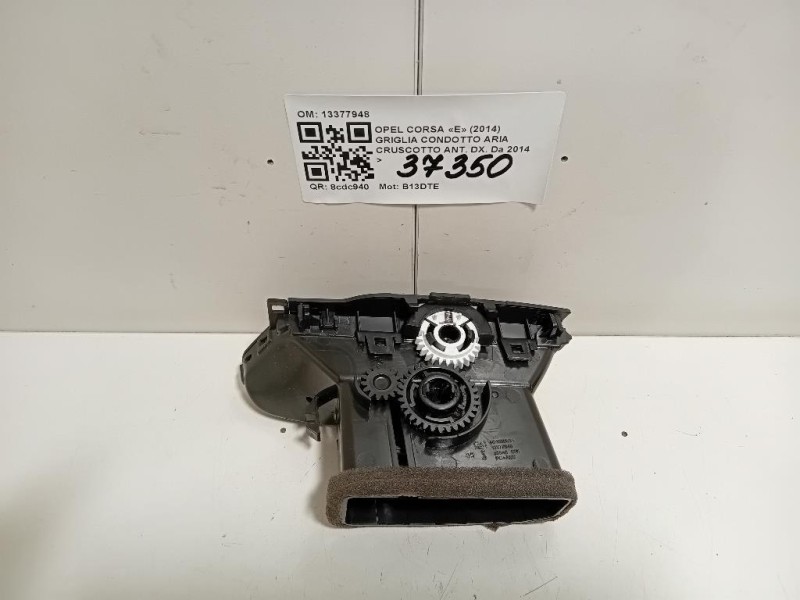 Griglia Condotto ARIA Cruscotto ANT DX 13377948 Opel Corsa E 2014