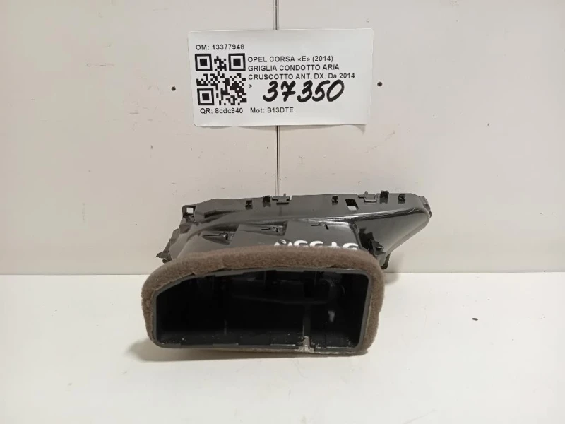 Griglia Condotto ARIA Cruscotto ANT DX 13377948 Opel Corsa E 2014