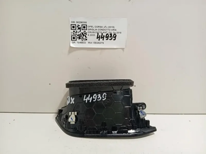 Griglia Condotto ARIA Cruscotto ANT DX 98296386 Opel Corsa F 2019