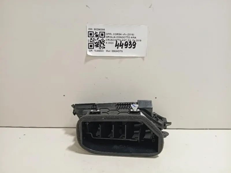 Griglia Condotto ARIA Cruscotto ANT DX 98296386 Opel Corsa F 2019