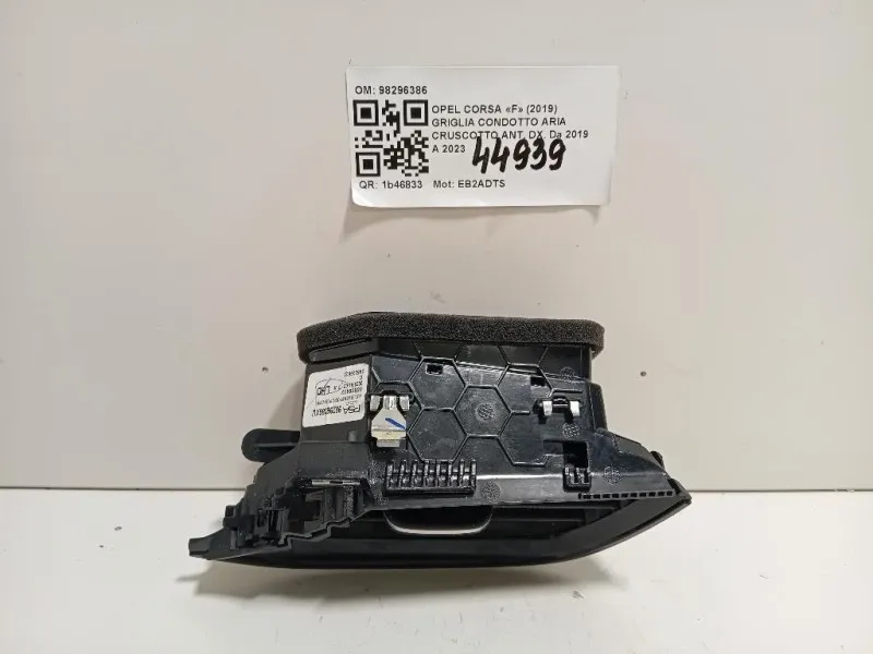 Griglia Condotto ARIA Cruscotto ANT DX 98296386 Opel Corsa F 2019