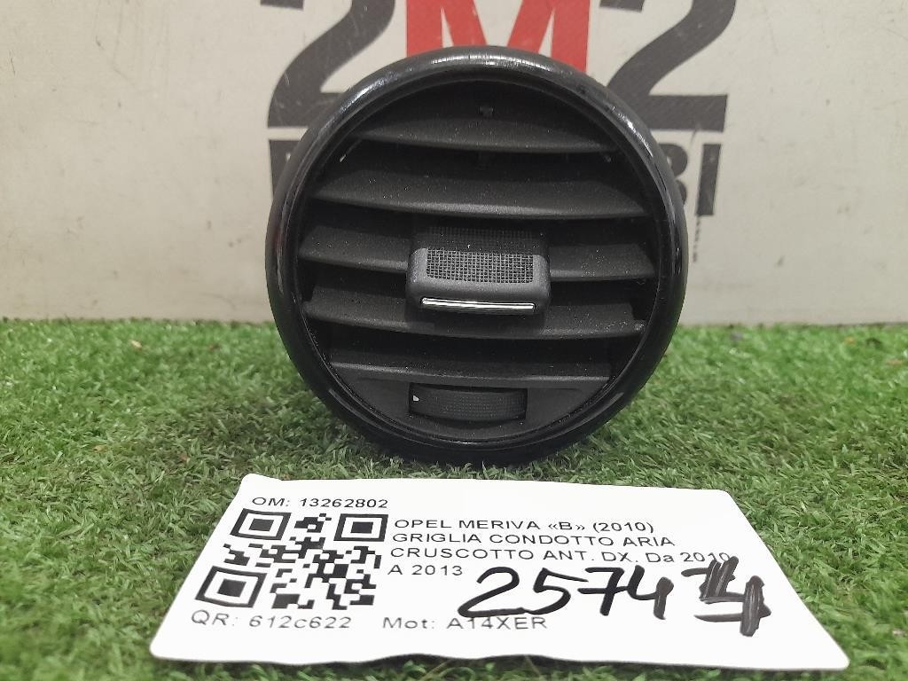 Griglia Condotto ARIA Cruscotto ANT DX 13262802 Opel Meriva B 2010