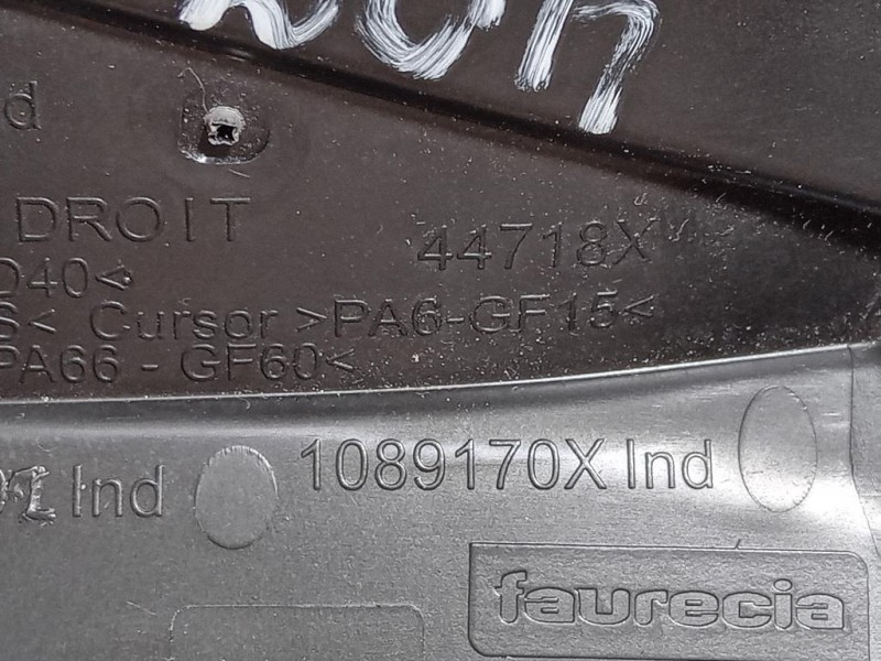 Griglia Condotto ARIA Cruscotto ANT DX 1089170X Peugeot 2008 I 2016