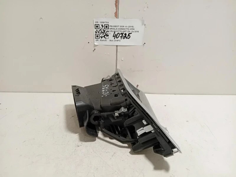 Griglia Condotto ARIA Cruscotto ANT DX 1089170X Peugeot 2008 I 2016