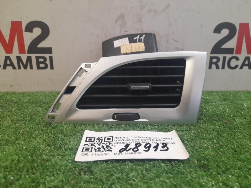 Griglia Condotto ARIA Cruscotto ANT DX Renault Mégane III 2009