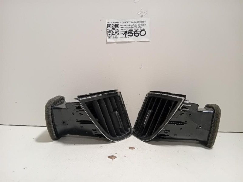 Griglia Condotto ARIA Cruscotto ANT DX 6V0819702CRYP Skoda Fabia NJ3 2018