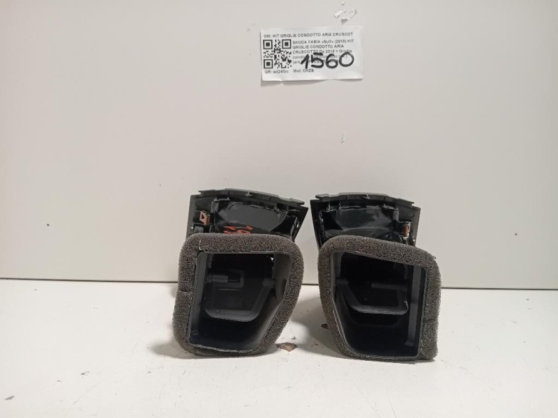 Griglia Condotto ARIA Cruscotto ANT DX 6V0819702CRYP Skoda Fabia NJ3 2018