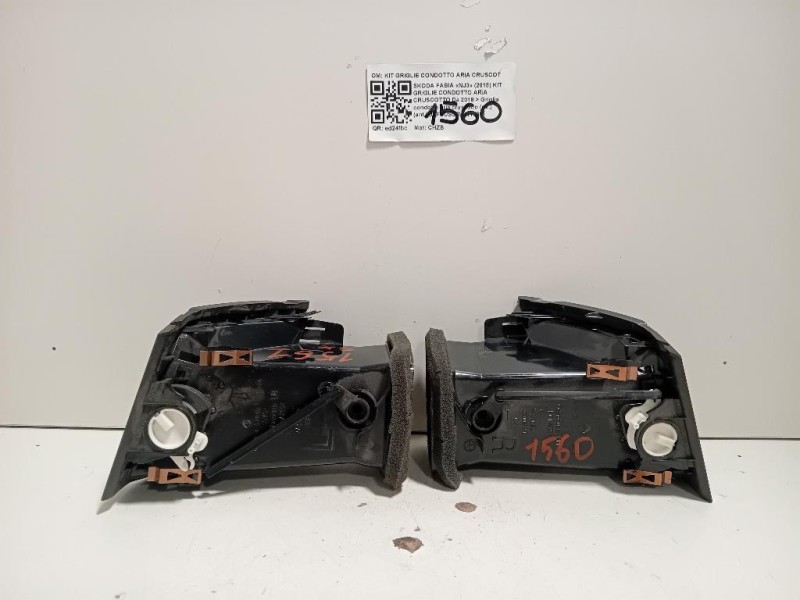 Griglia Condotto ARIA Cruscotto ANT DX 6V0819702CRYP Skoda Fabia NJ3 2018