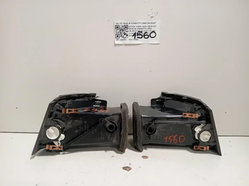 Griglia Condotto ARIA Cruscotto ANT DX 6V0819702CRYP Skoda Fabia NJ3 2018