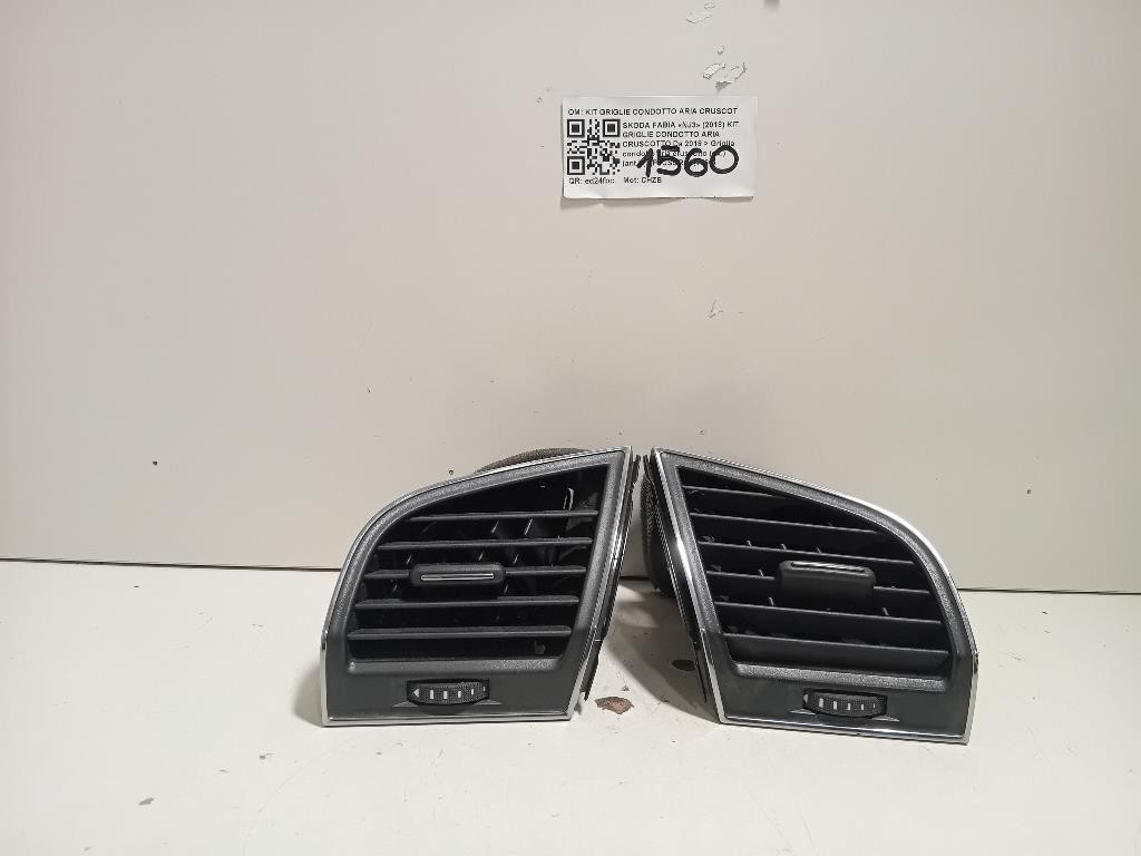 Griglia Condotto ARIA Cruscotto ANT DX 6V0819702CRYP Skoda Fabia NJ3 2018