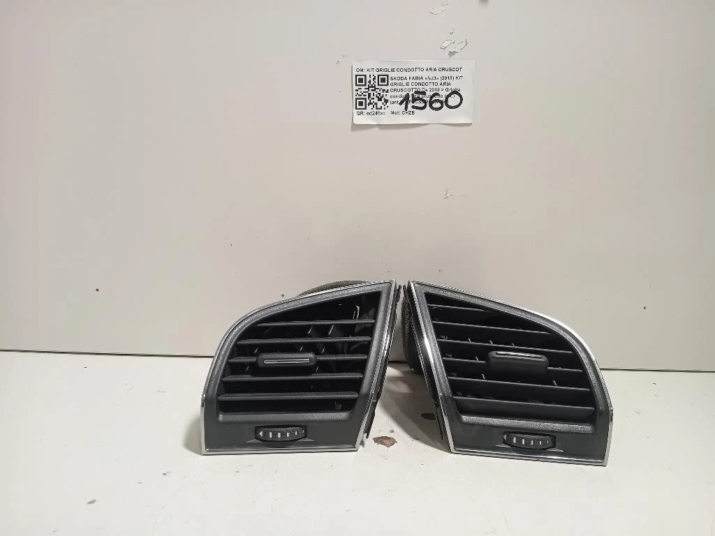 Griglia Condotto ARIA Cruscotto ANT DX 6V0819702CRYP Skoda Fabia NJ3 2018