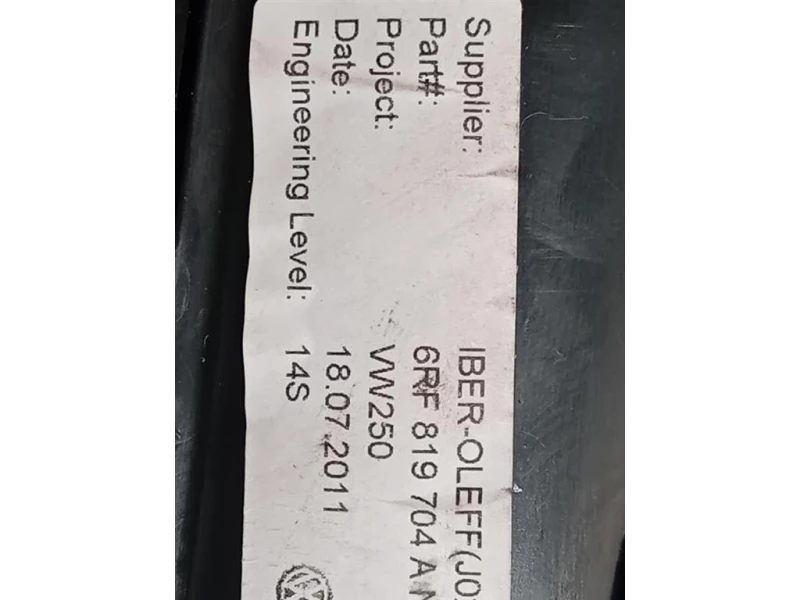 Griglia Condotto ARIA Cruscotto ANT DX 6RF 819 104 Volkswagen POLO VI 2009