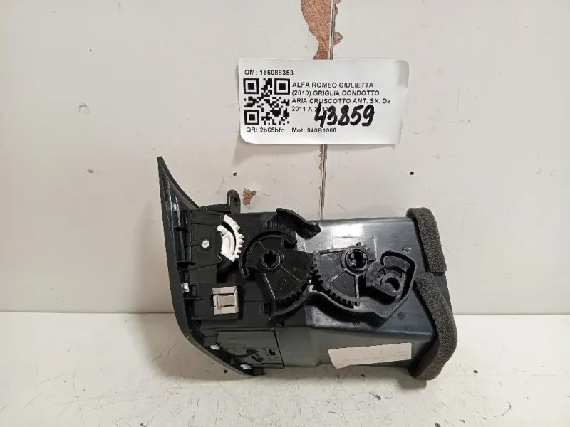 Griglia Condotto ARIA Cruscotto ANT SX 156088353 Alfa Romeo Giulietta 2010
