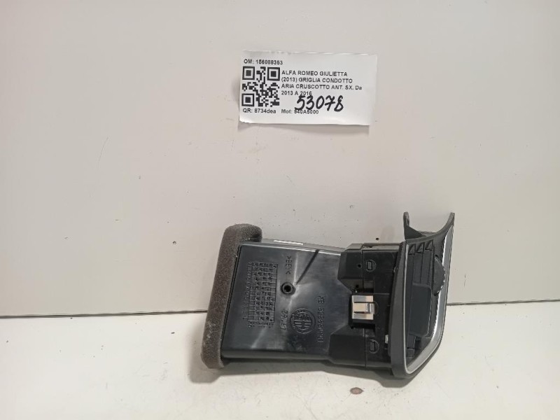 Griglia Condotto ARIA Cruscotto ANT SX 156088353 Alfa Romeo Giulietta 2013