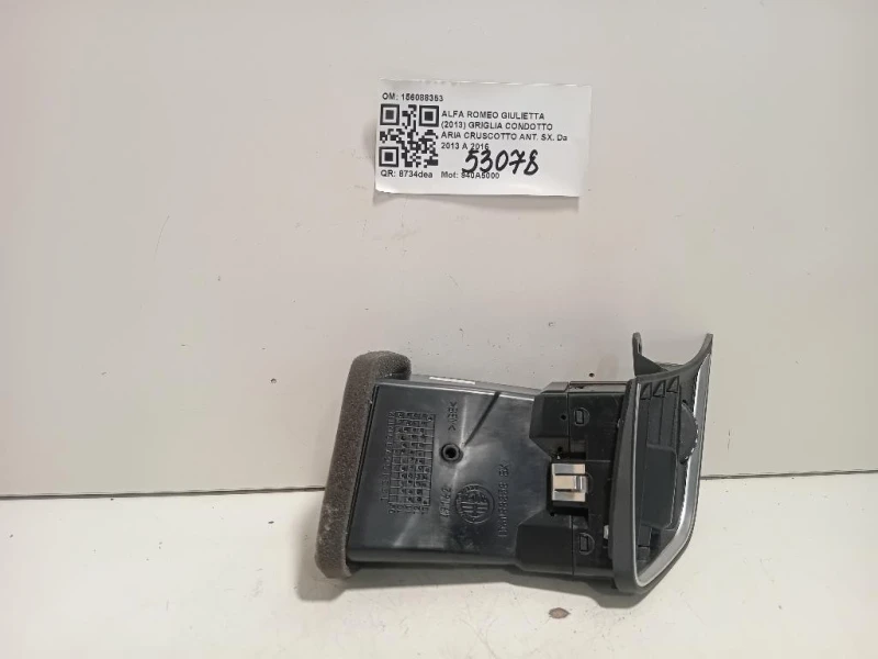 Griglia Condotto ARIA Cruscotto ANT SX 156088353 Alfa Romeo Giulietta 2013