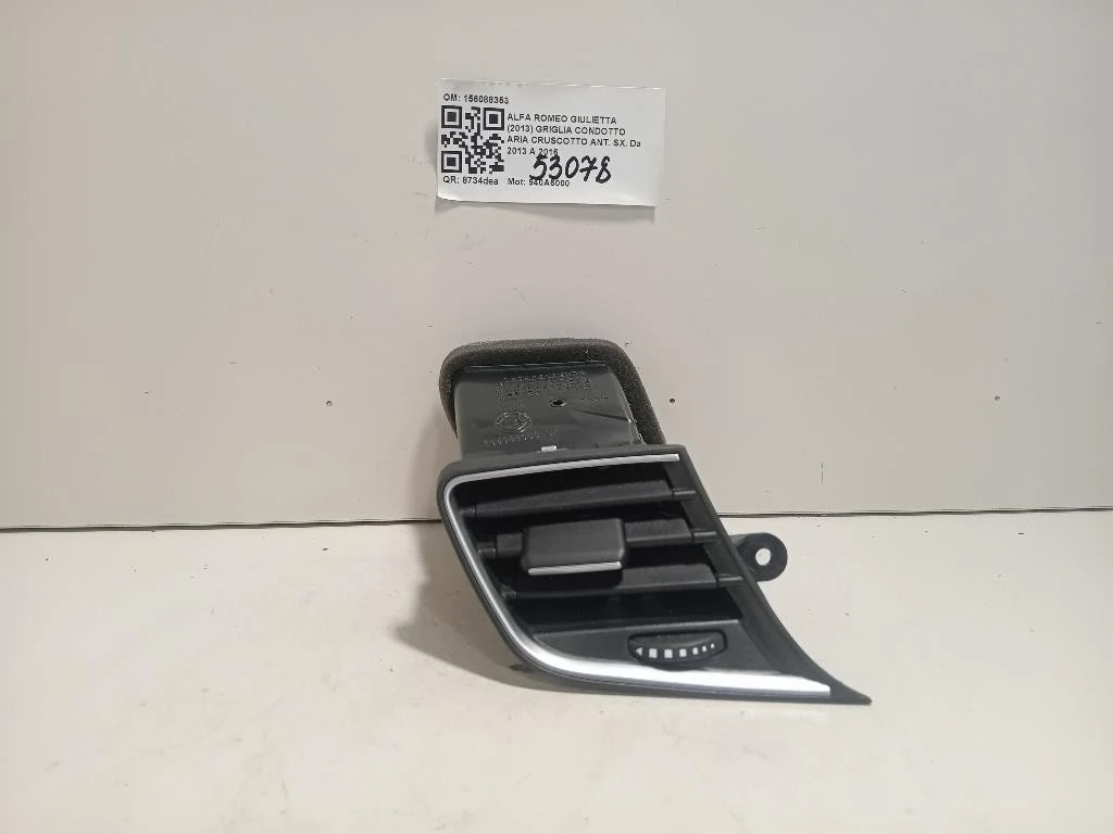 Griglia Condotto ARIA Cruscotto ANT SX 156088353 Alfa Romeo Giulietta 2013