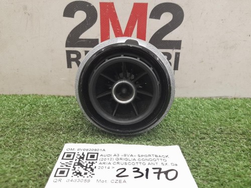 Griglia Condotto ARIA Cruscotto ANT SX 8V0820901A Audi A3 8VA Sportback 2012
