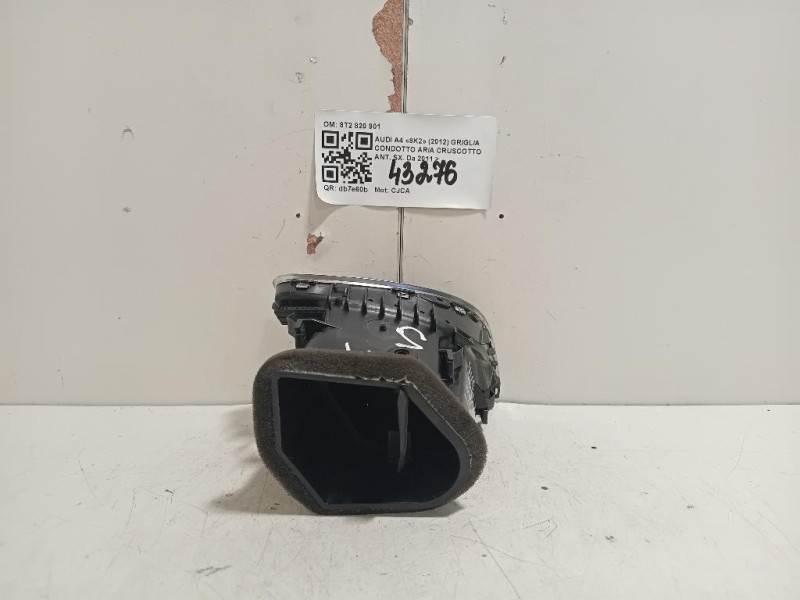 Griglia Condotto ARIA Cruscotto ANT SX 8T2 820 901 Audi A4 8K2 2012