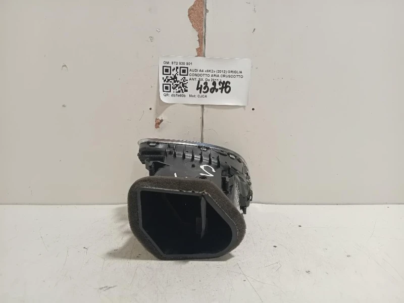 Griglia Condotto ARIA Cruscotto ANT SX 8T2 820 901 Audi A4 8K2 2012