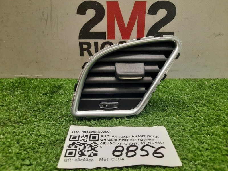 Griglia Condotto ARIA Cruscotto ANT SX 0834200D00001 Audi A4 8K5 Avant 2012