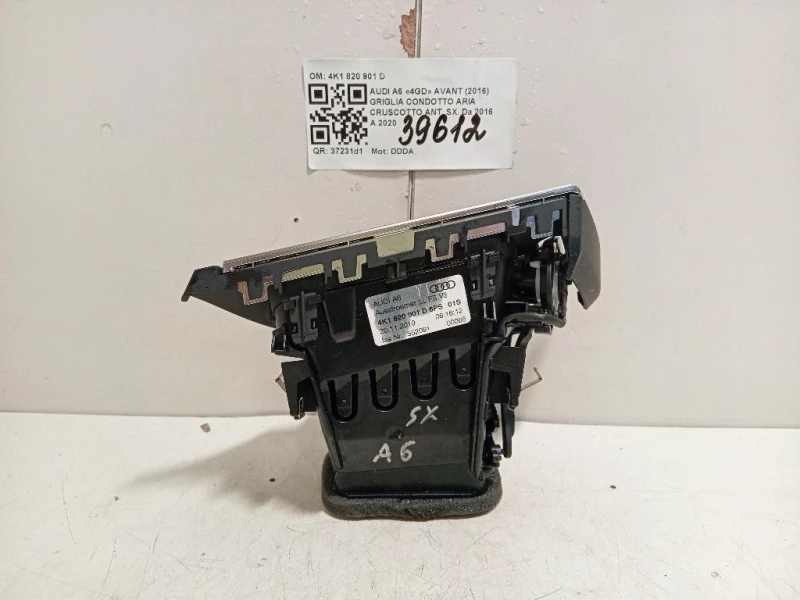 Griglia Condotto ARIA Cruscotto ANT SX 4K1 820 901 D Audi A6 4GD Avant 2016