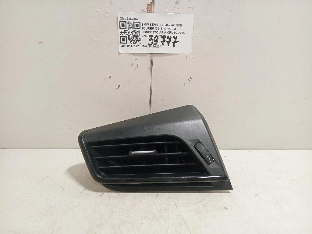 Griglia Condotto ARIA Cruscotto ANT SX 9262957 Bmw Serie 2 F45 Active Tourer 2018