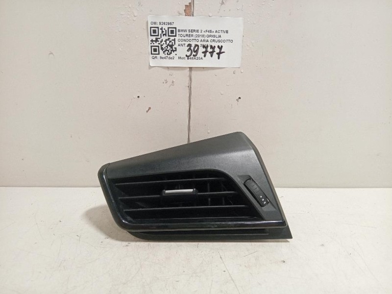 Griglia Condotto ARIA Cruscotto ANT SX 9262957 Bmw Serie 2 F45 Active Tourer 2018