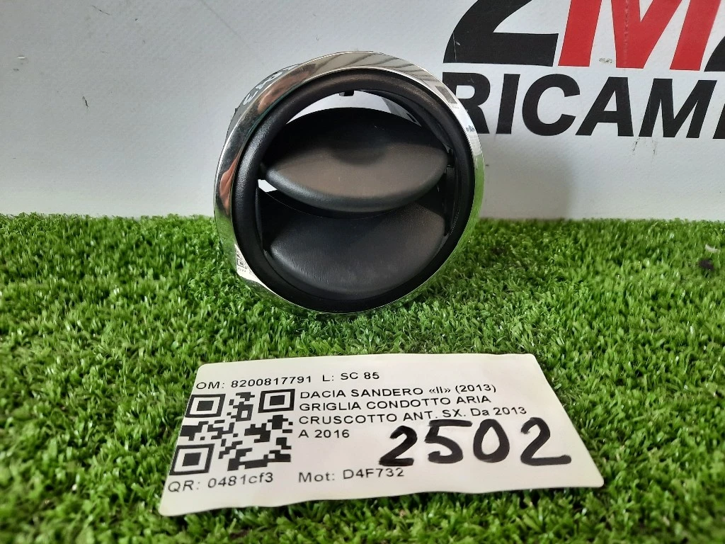 Griglia Condotto ARIA Cruscotto ANT SX 8200817791 Dacia Sandero II 2013