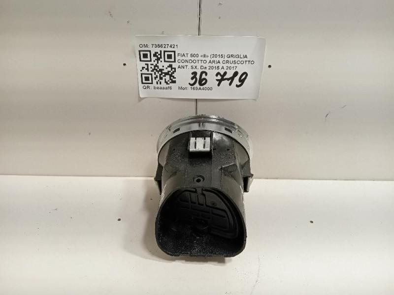 Griglia Condotto ARIA Cruscotto ANT SX 735627421 Fiat 500 II 2015
