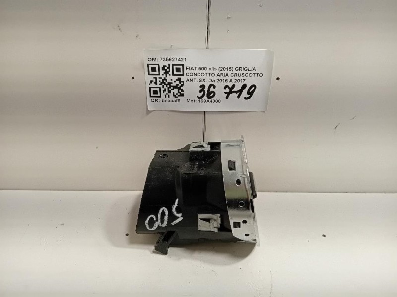 Griglia Condotto ARIA Cruscotto ANT SX 735627421 Fiat 500 II 2015