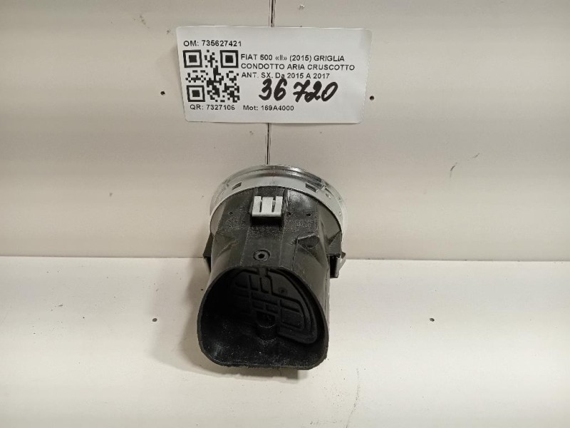 Griglia Condotto ARIA Cruscotto ANT SX 735627421 Fiat 500 II 2015