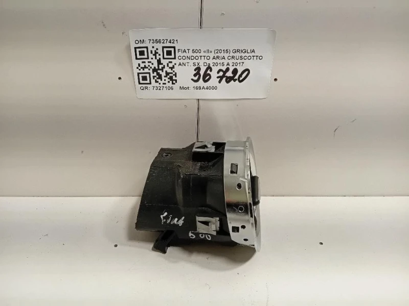 Griglia Condotto ARIA Cruscotto ANT SX 735627421 Fiat 500 II 2015