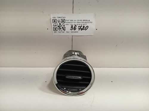 Griglia Condotto ARIA Cruscotto ANT SX 735627421 Fiat 500 II 2015