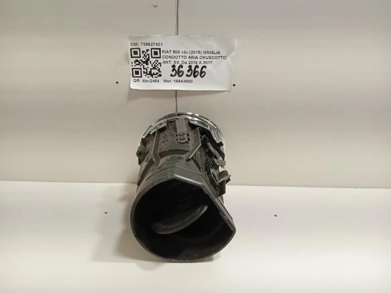 Griglia Condotto ARIA Cruscotto ANT SX 735627421 Fiat 500 II 2015