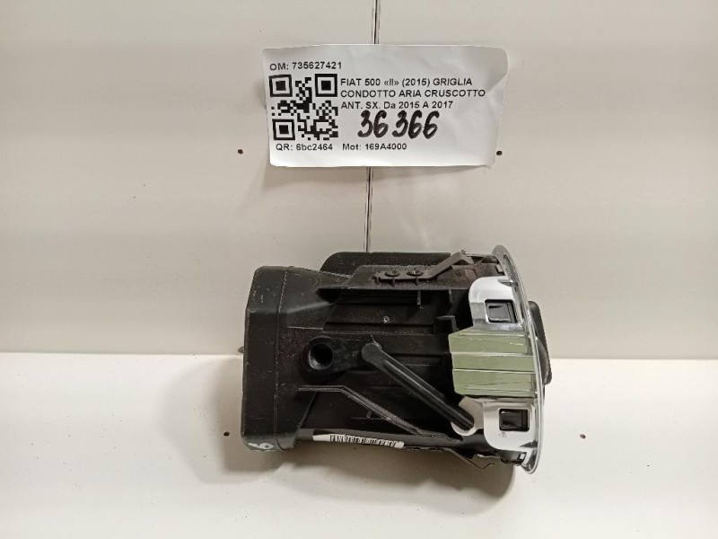 Griglia Condotto ARIA Cruscotto ANT SX 735627421 Fiat 500 II 2015