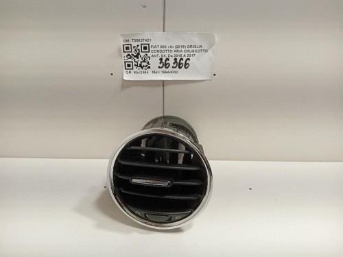 Griglia Condotto ARIA Cruscotto ANT SX 735627421 Fiat 500 II 2015
