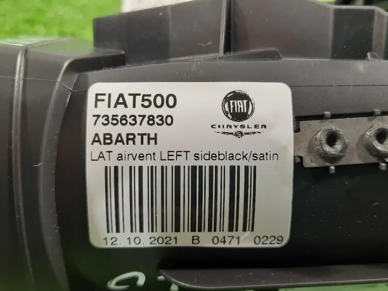 Griglia Condotto ARIA Cruscotto ANT SX 735637830 Fiat 500 C 2008